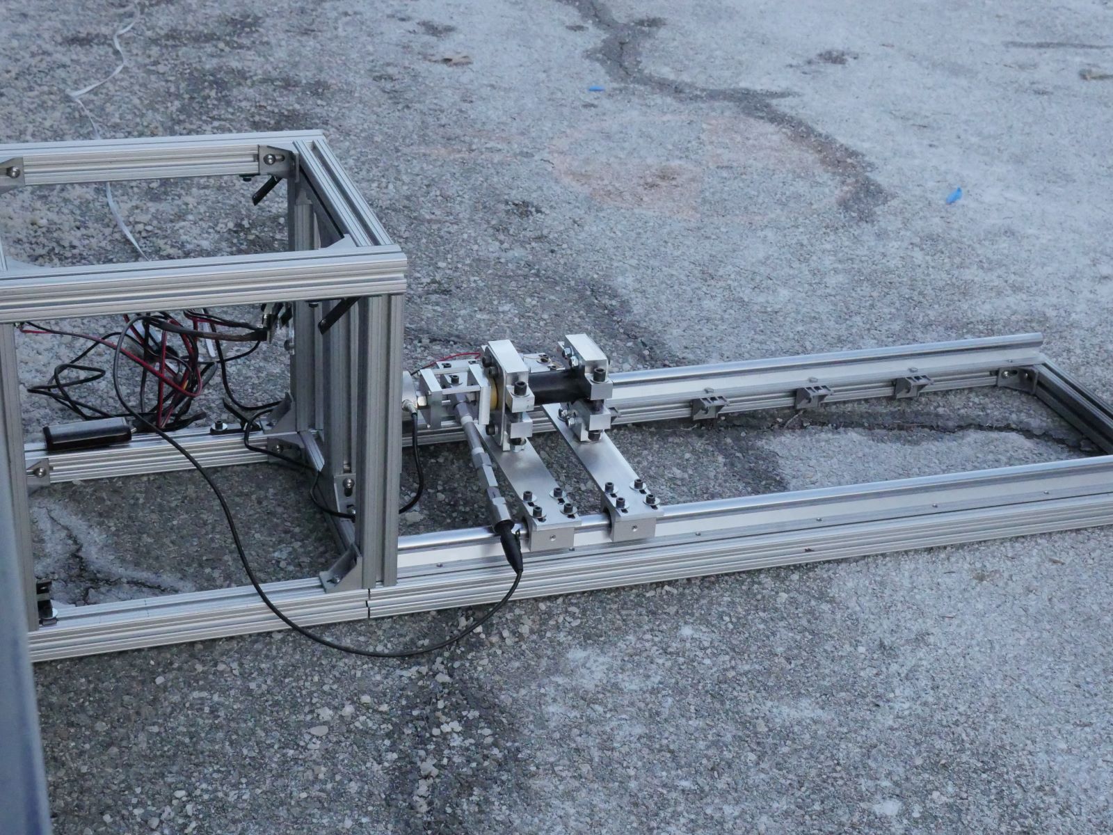 Olin Rocketry test stand fully assembled